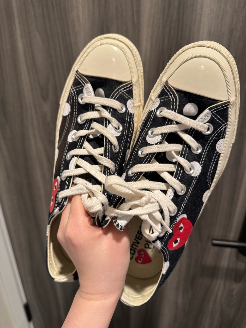 Play Converse Polka Dot Red Heart Chunk Taylor All Start 70 Low Sneakers